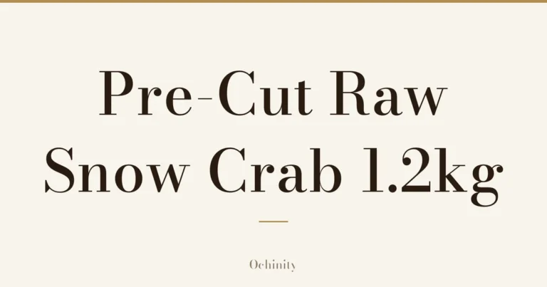 Featured image (no photo) showing only the title "Pre-Cut Raw Snow Crab 1.2kg" in large centered text