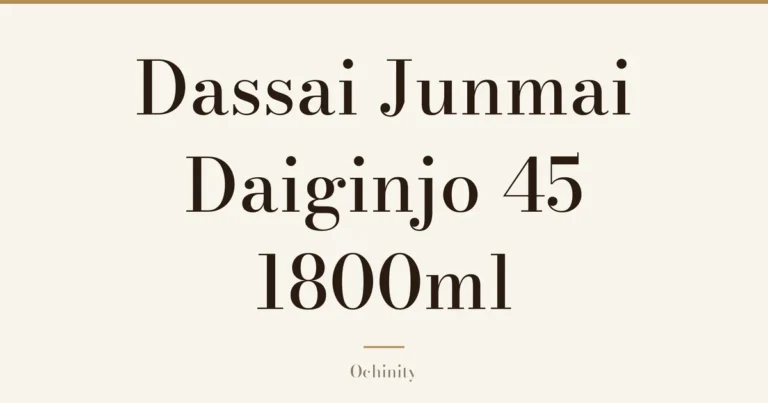 Featured image (no photo) showing only the title "Dassai Junmai Daiginjo 45 1800ml" in large centered text